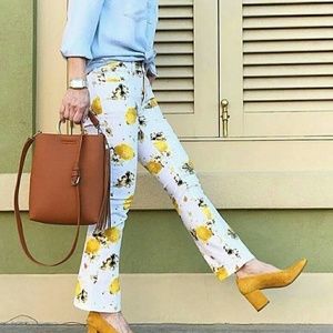 Pilcro Lemon Grove High-Rise Cropped Bootcut Jeans